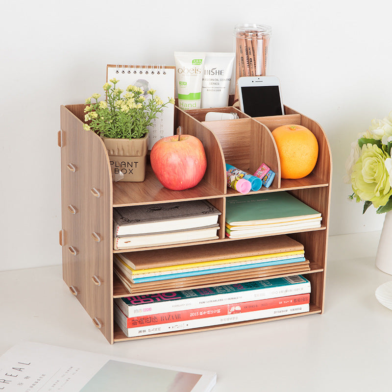 Office Desk Wooden Storage Box.